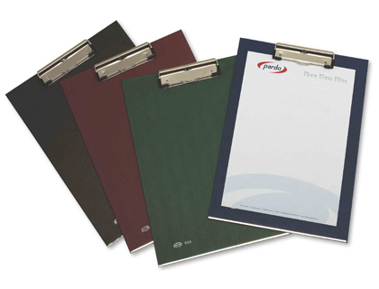 Carpeta con pinza Pardo Folio PVC negro